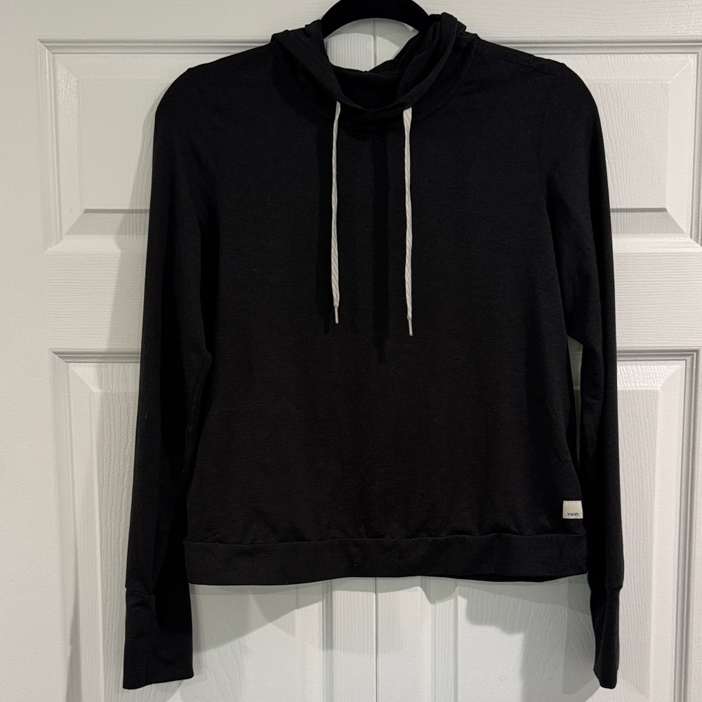 Vuori Black Cowl Neck Sweater